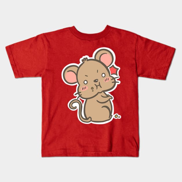 Sneaky Mouse v2 Kids T-Shirt by LuveyxDovey